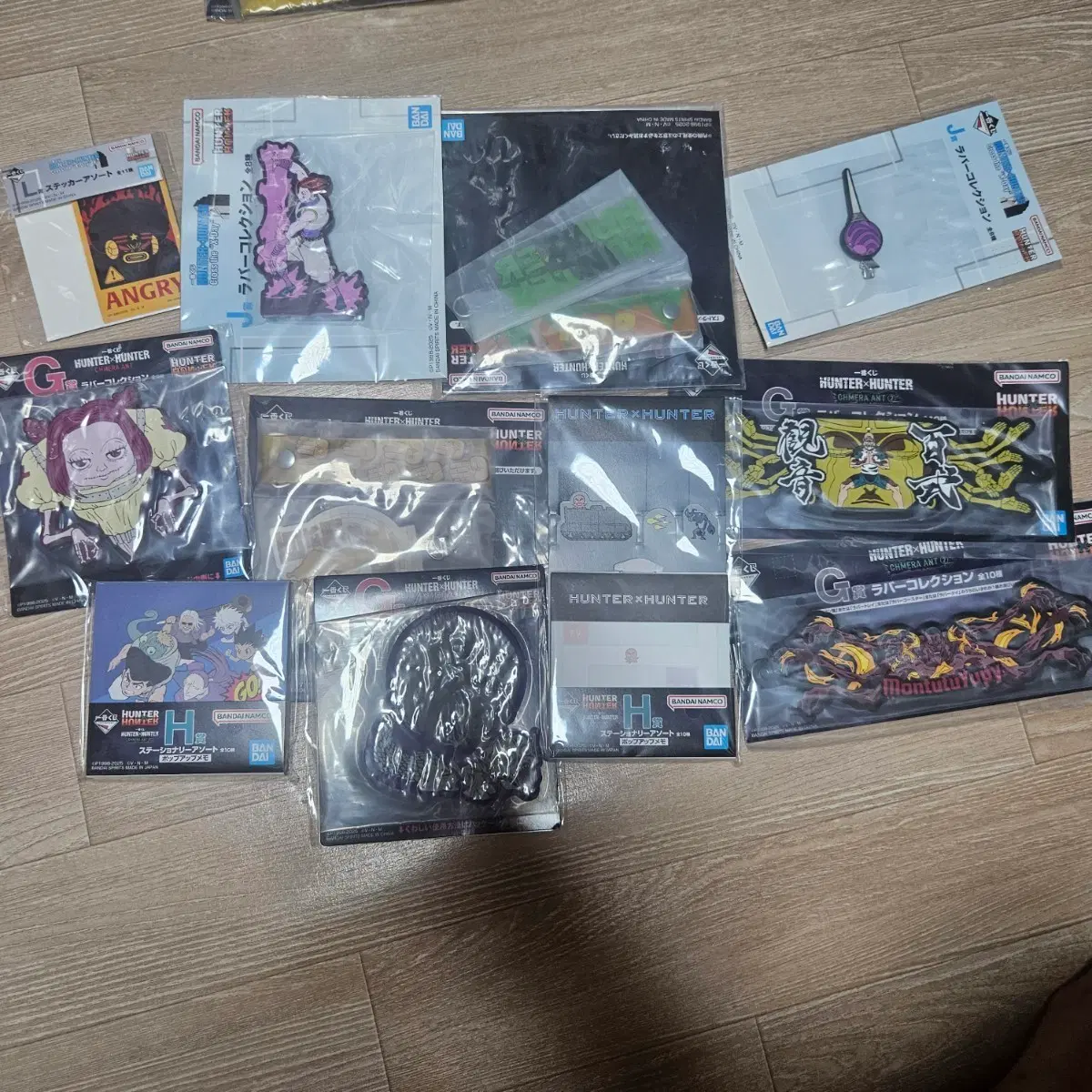 ハンター×ハンターグッズ一括ラバーコレクションステッカーなど一番